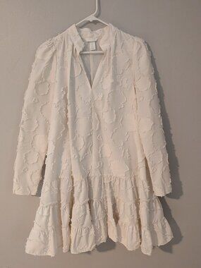 H&M Jacquard Floral Patterned Mini Dress | Size M